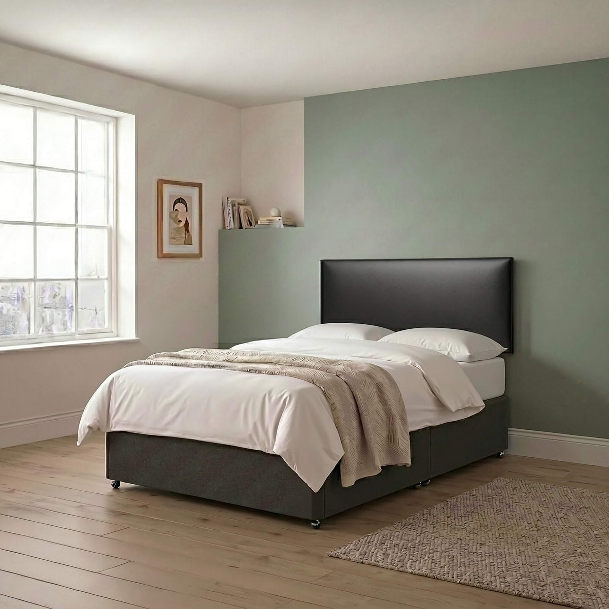 Genoa PU Headboard - Black