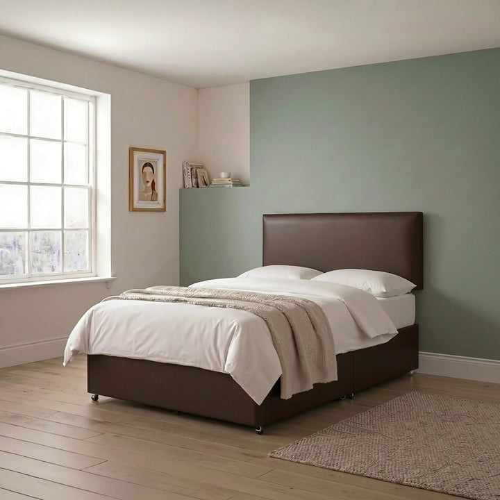 Genoa PU Headboard - Brown