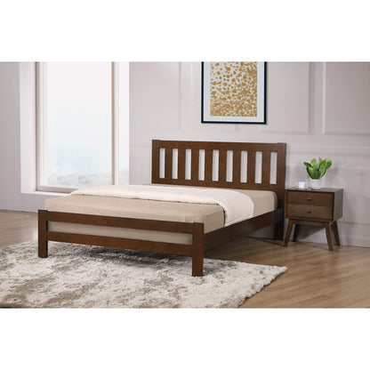 Kempton Bed Solid Hardwood Rustic Oak