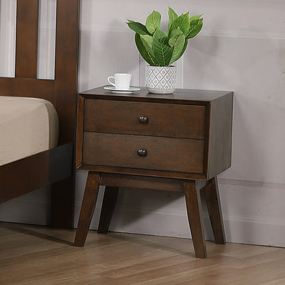 Kempton Bedside Solid Hardwood - Rustic Oak