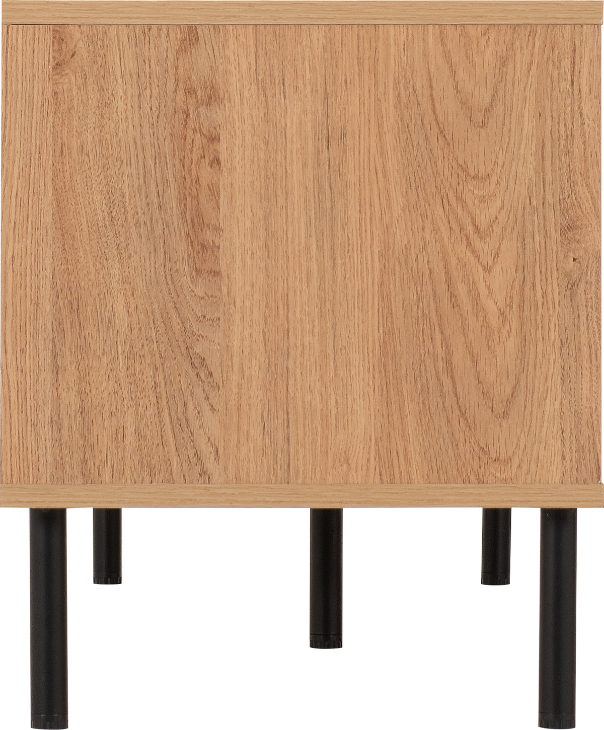 Leon 2 Door TV Unit - Medium Oak Effect