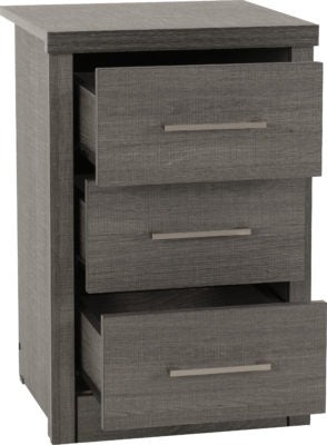 Lisbon 3 Drawer Bedside Chest