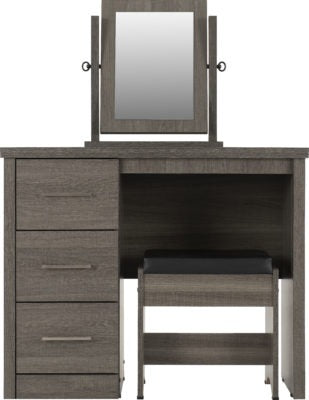 Lisbon 3 Piece Dressing Table Set with Mirror