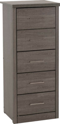 Lisbon 5 Drawer Narrow Chest