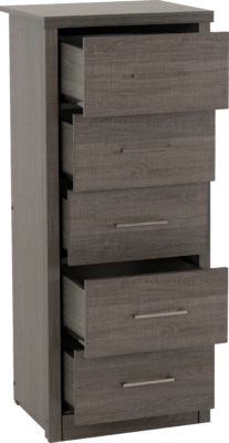 Lisbon 5 Drawer Narrow Chest