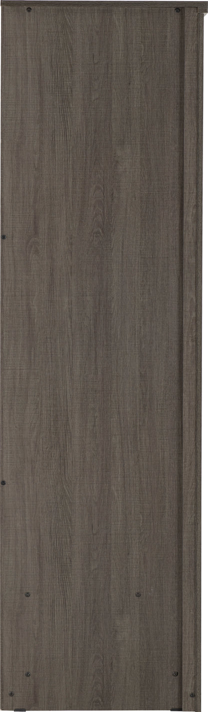 Lisbon 2 Door Wardrobe - Black Wood Grain