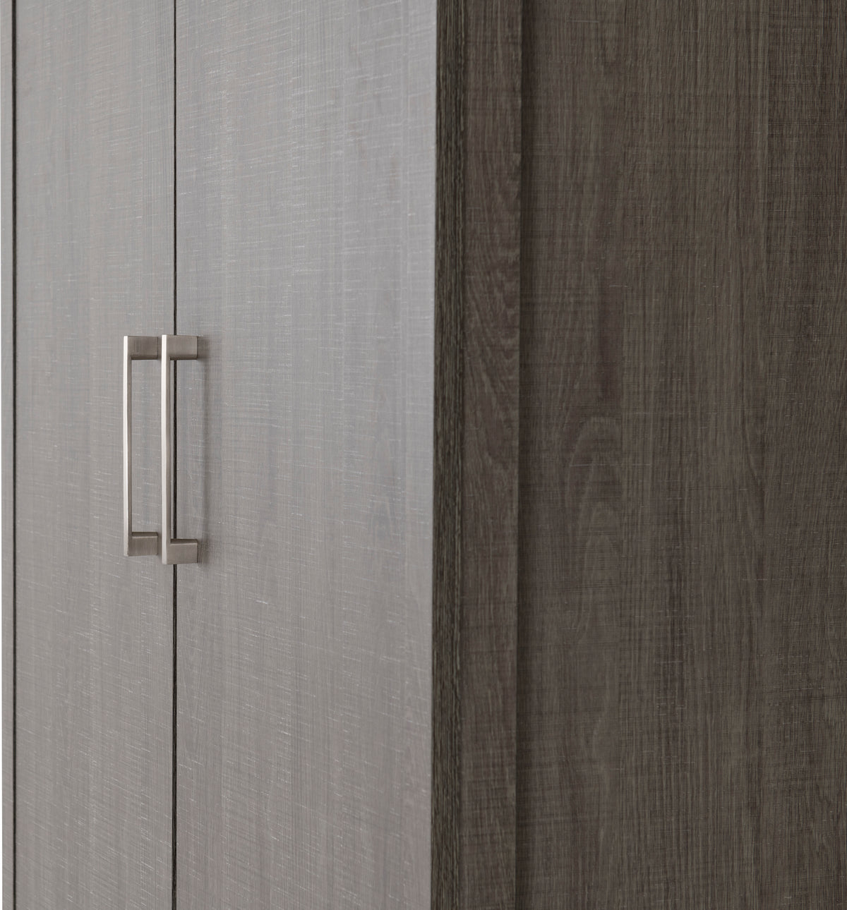 Lisbon 2 Door Wardrobe - Black Wood Grain