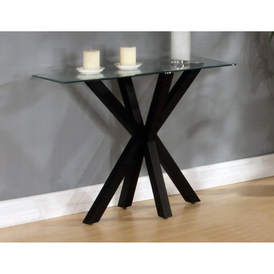 Langley Gloss Console Table - Black