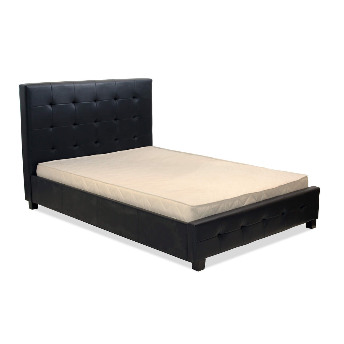 Lattice PU Bed - Black