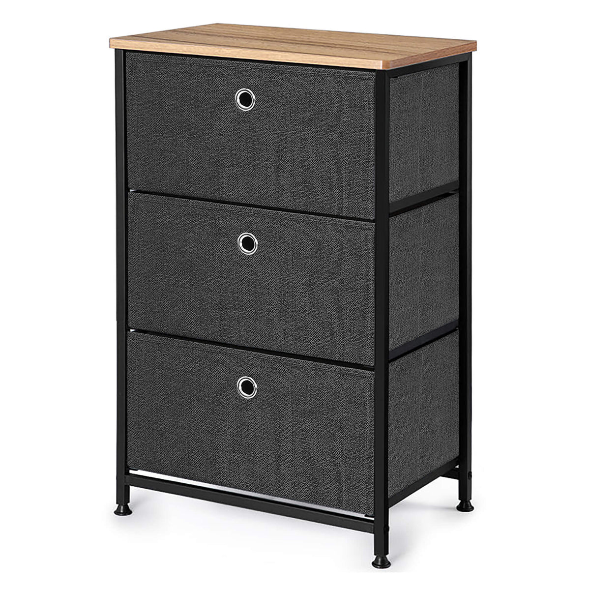 Lisbon Cabinet 3 Drawer - Grey