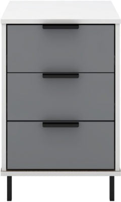 Madrid 3 Drawer Bedside