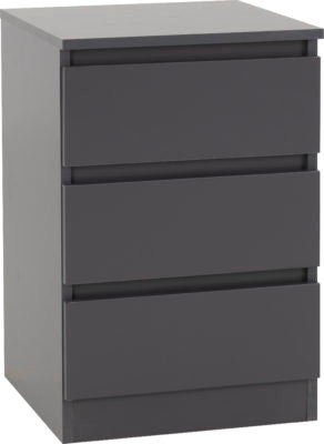 Malvern 3 Drawer Bedside (PAIR)