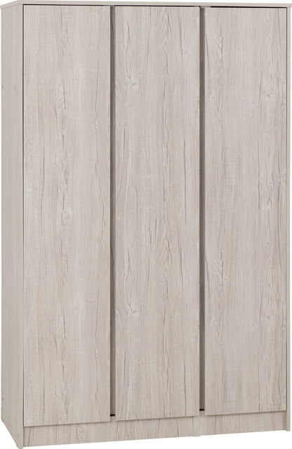 Malvern 3 Door Wardrobe - Urban Snow