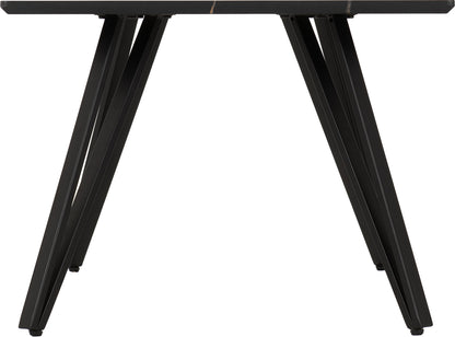 Marlow Coffee Table - Black Marble Effect/Black