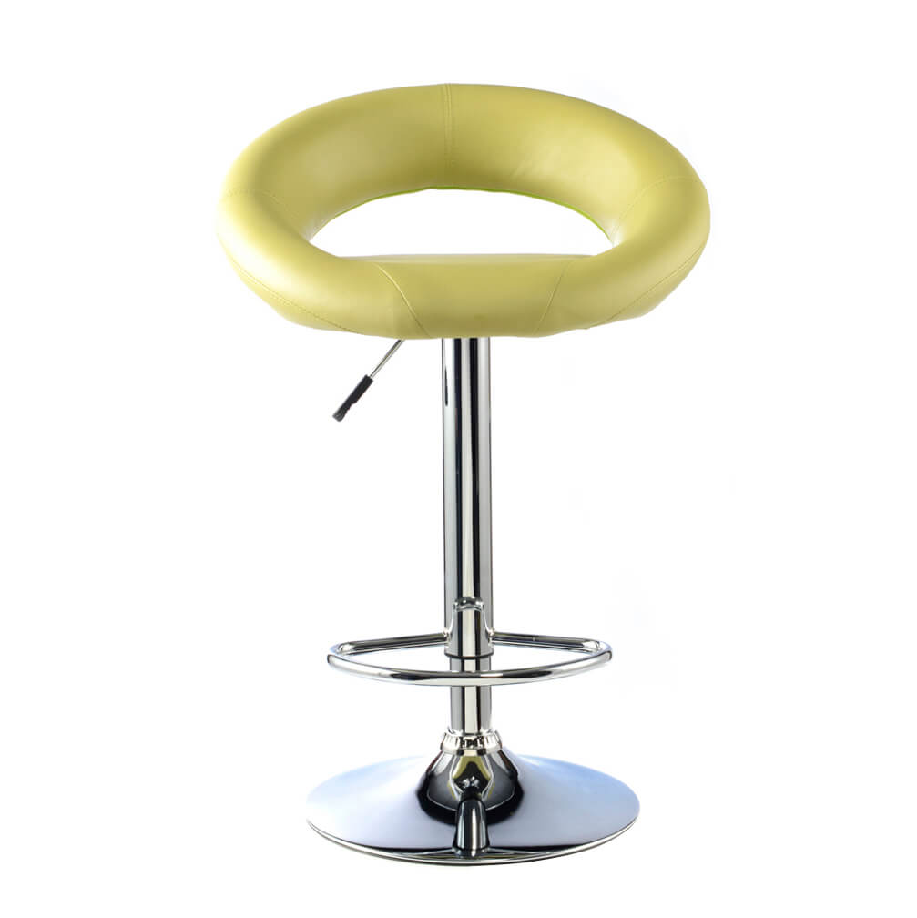 Murry Bar Stool PU Chrome (2s) - Red (Set of 2)