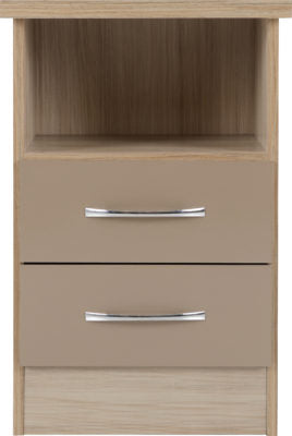 Nevada 2 Drawer Bedside