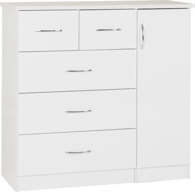 Nevada 5 Drawer Low Wardrobe