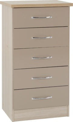 Nevada 5 Drawer Narrow Chest