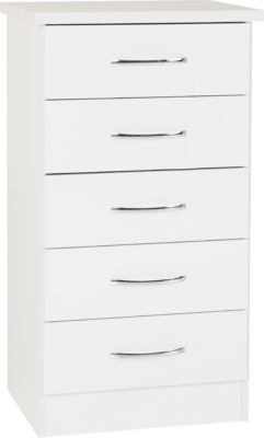 Nevada 5 Drawer Narrow Chest