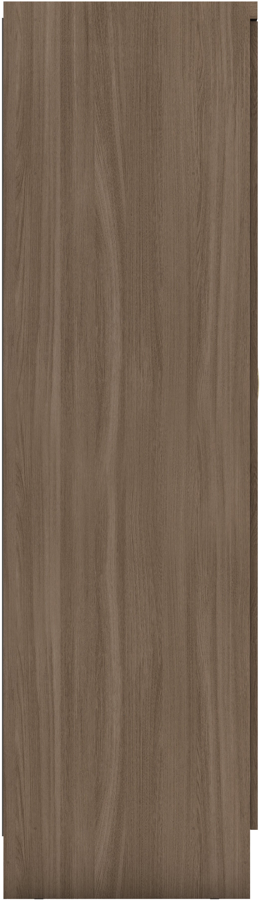 Nevada 6 Door 2 Drawer Mirrored Wardrobe - Rustic Oak Effect