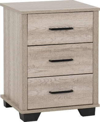 Oliver 3 Drawer Bedside