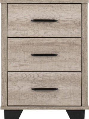 Oliver 3 Drawer Bedside