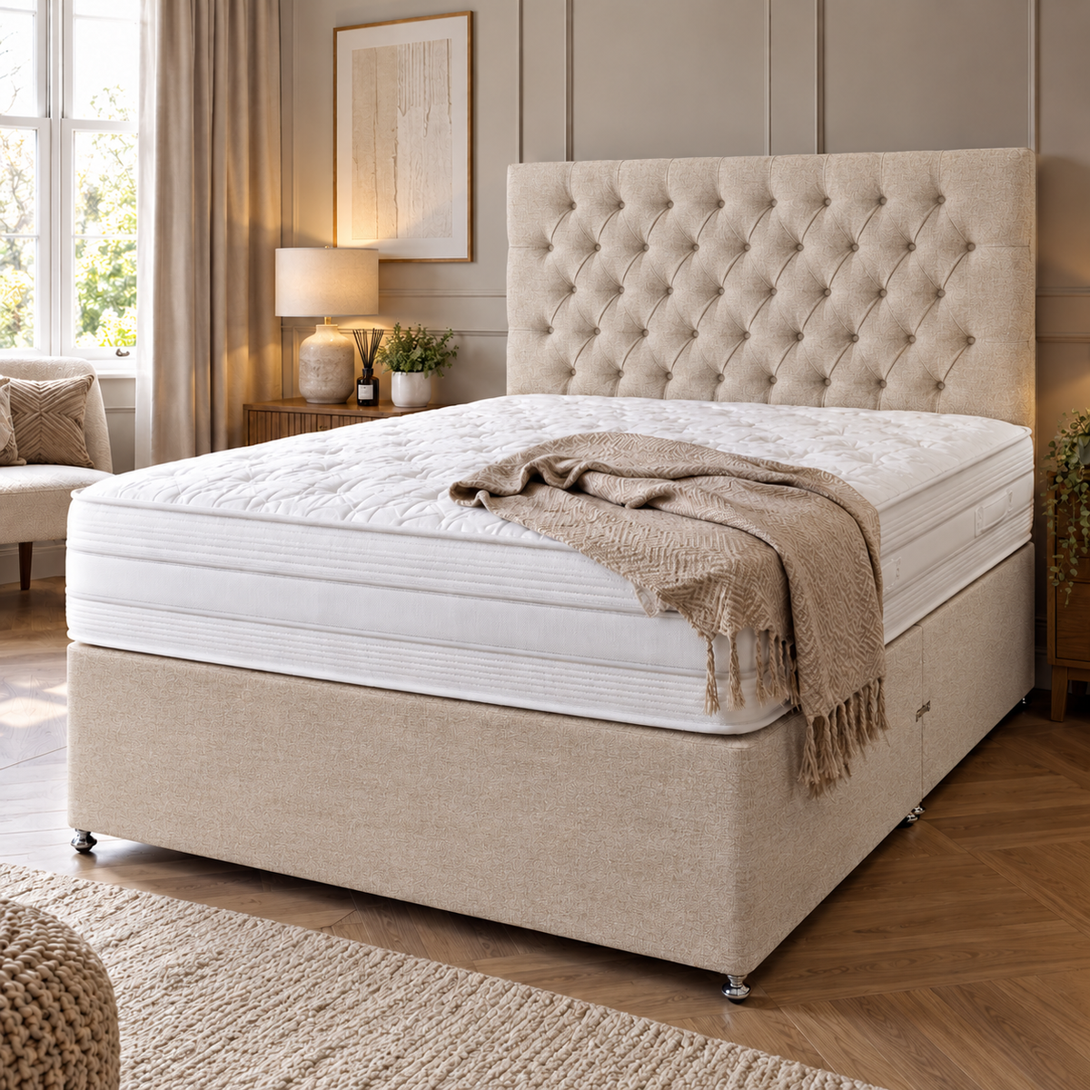 Monarch Mink Divan Bed