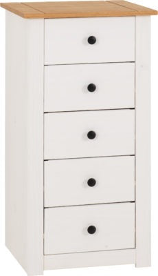 Panama 5 Drawer Narrow Chest