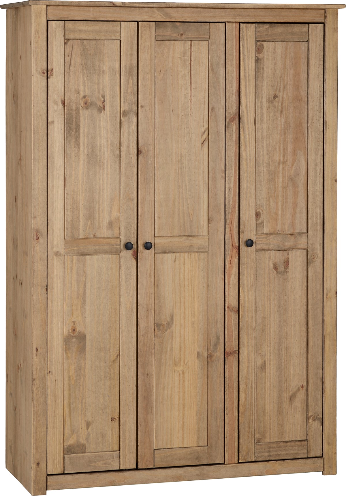 Panama 3 Door Wardrobe - Natural Wax
