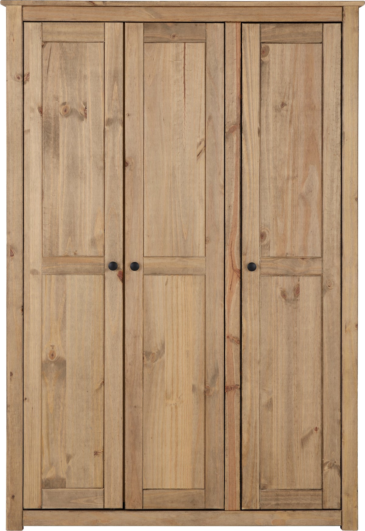 Panama 3 Door Wardrobe - Natural Wax