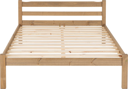 Panama 4'6" Bed - Natural Wax