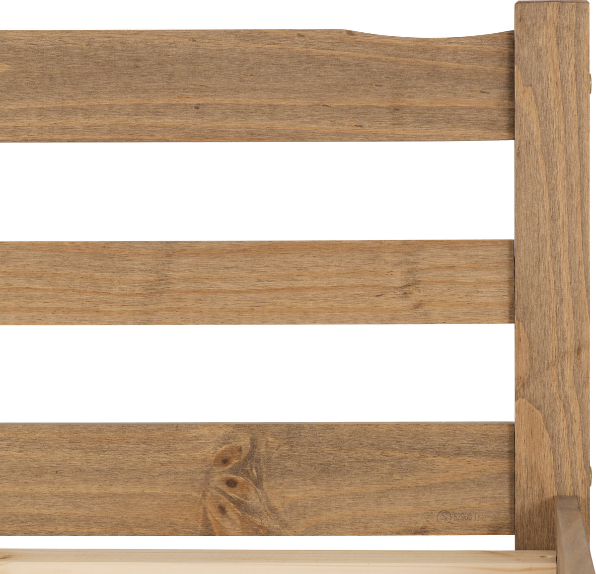 Panama 4'6" Bed - Natural Wax