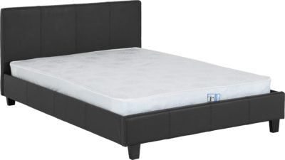 Prado 4'6 Faux Leather Bed