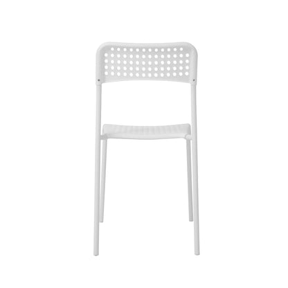 Pavia Plastic (PP) Chairs with metal legs White (10s) (Set of 10)