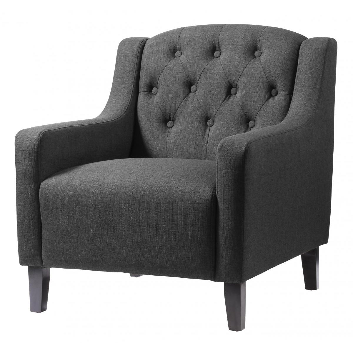 Pemberley Fabric Arm Chair - Grey