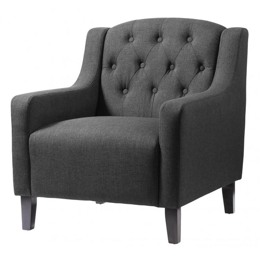 Pemberley Fabric Arm Chair - Grey