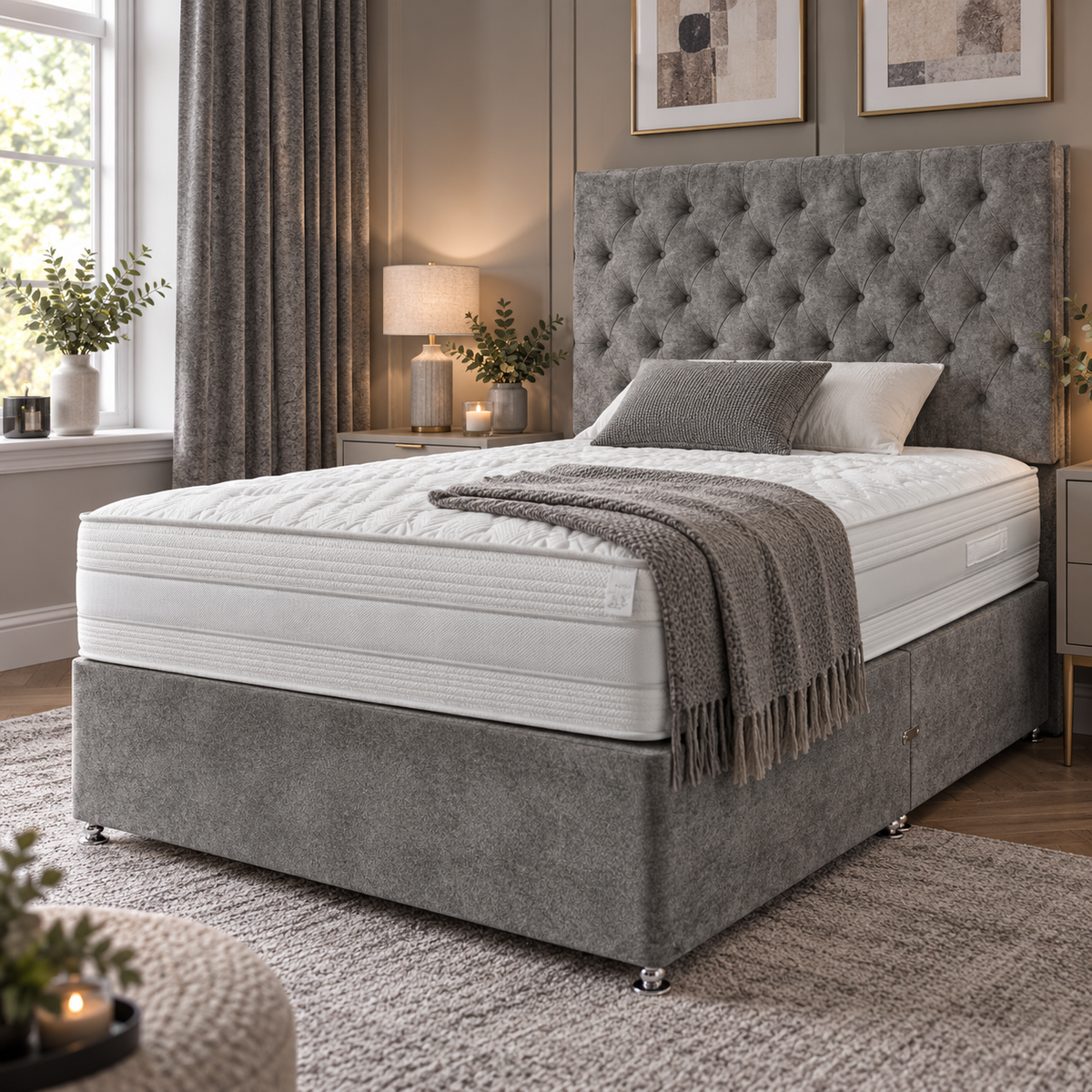 Plush Steel Divan Bed