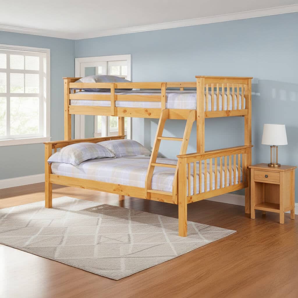 Porto Triple Bunk Bed - Pine