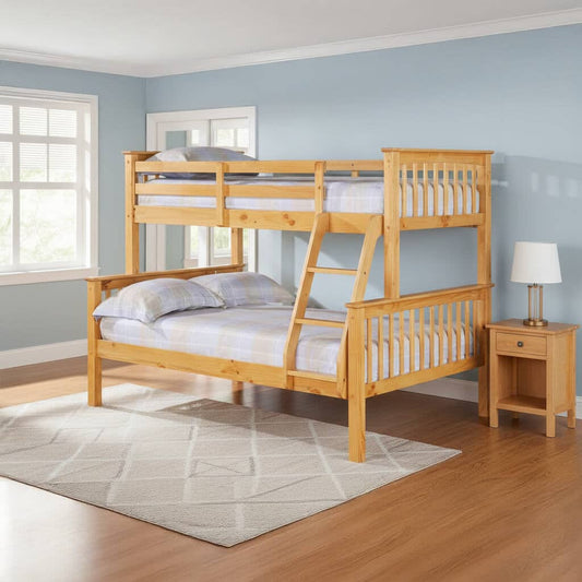 Porto Triple Bunk Bed - Pine