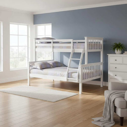 Porto Triple Bunk Bed - White