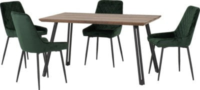 Quebec Straight Edge Dining Set with Avery Chairs