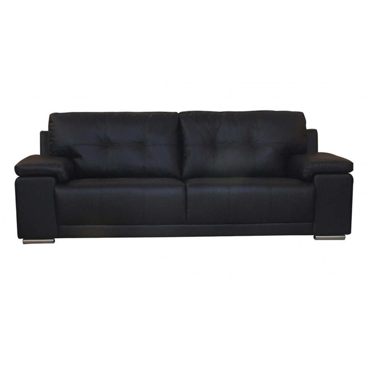 Ranee Bonded Leather & PU 3 Seater - Brown