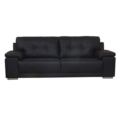 Ranee Bonded Leather & PU 3 Seater - Brown