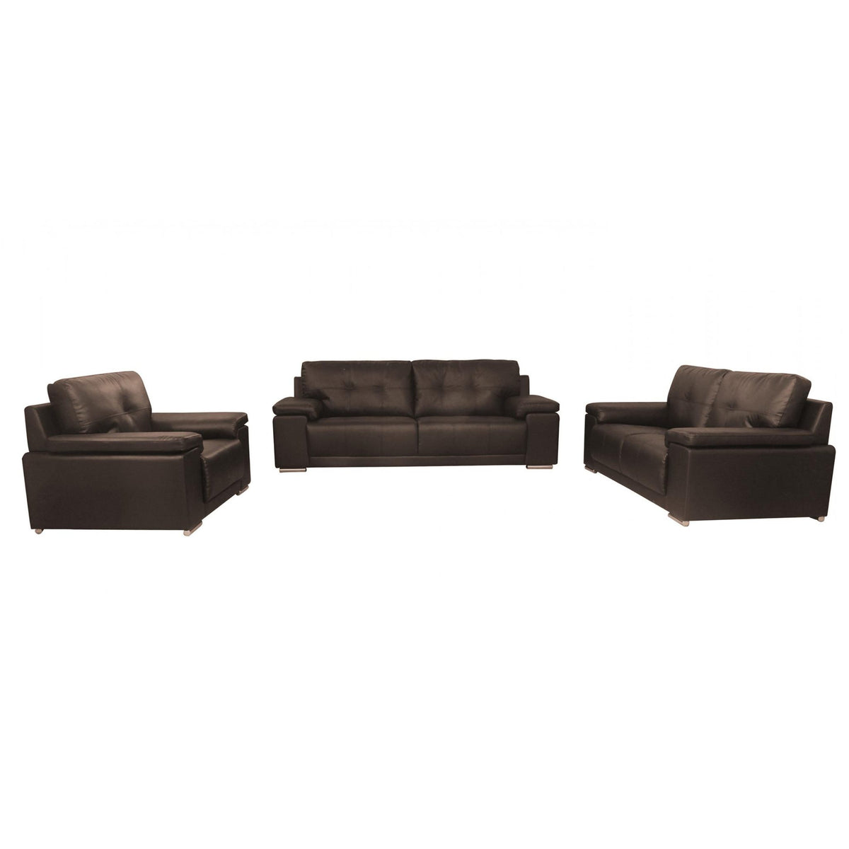 Ranee Bonded Leather & PU 2 Seater - Brown