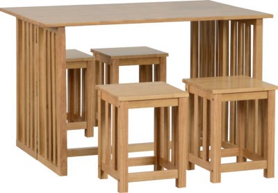 Richmond Foldaway Dining Set (4 Stools)