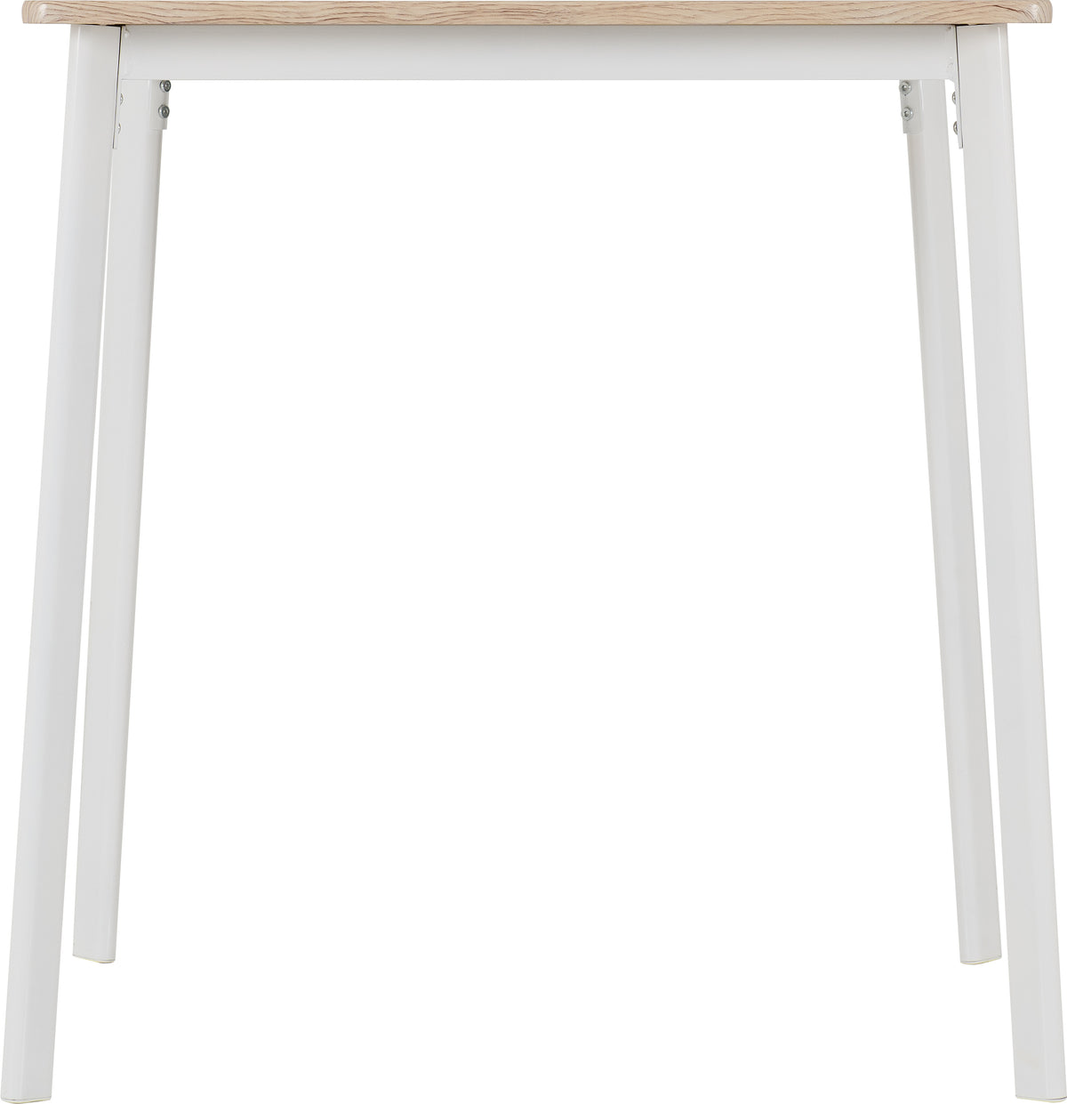 Riley Small Dining Set - White/Light Oak Effect Veneer