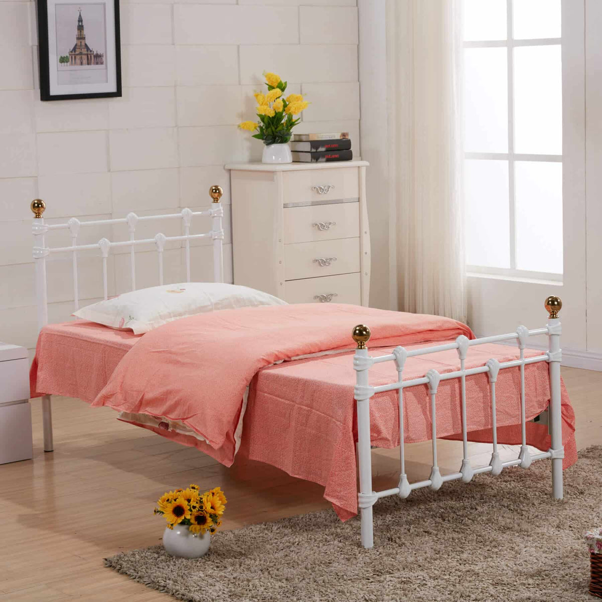 Rochelle Bed White