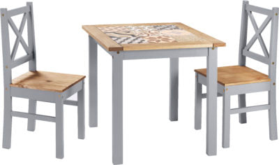 Salvador 1+2 Tile Top Dining Set