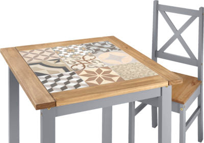 Salvador 1+2 Tile Top Dining Set