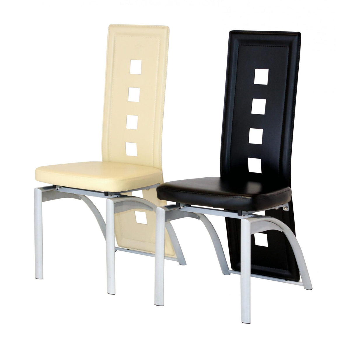 San Francisco Phoenix Chair Silver - Cream (Set of 6)
